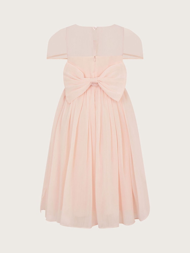 Monsoon Pink Claire Crinkle Chiffon Dress - Image 2 of 3