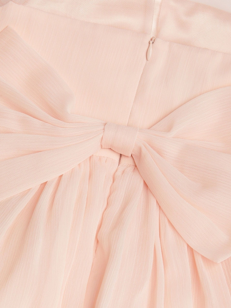 Monsoon Pink Claire Crinkle Chiffon Dress - Image 3 of 3
