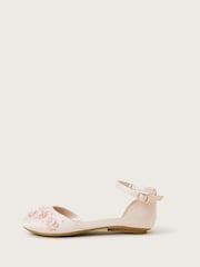 Zapatos planos estilo bailarinas con diseño en dos partes con estampado de flores de Monsoon - Imagen 1 de 3