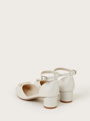 Monsoon Silver Floral Print Butterfly Two Part Heels - Image 3 of 3