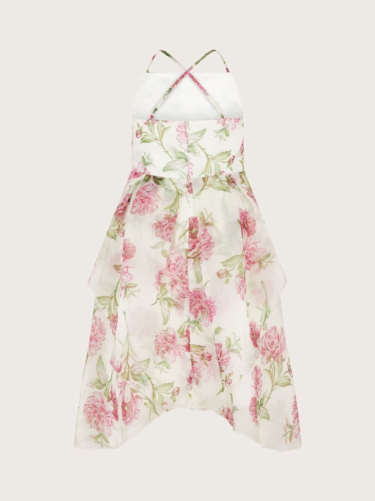 Vestido de organza con tirantes y estampado de peonías de Monsoon - Imagen 2 de 3 Vestido de organza con tirantes y estampado de peonías de Monsoon - Imagen 2 de 3
