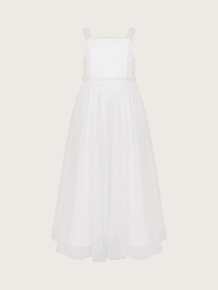 Vestido de tul con diseño de perlas para comunión Fleur de Monsoon - Imagen 2 de 4