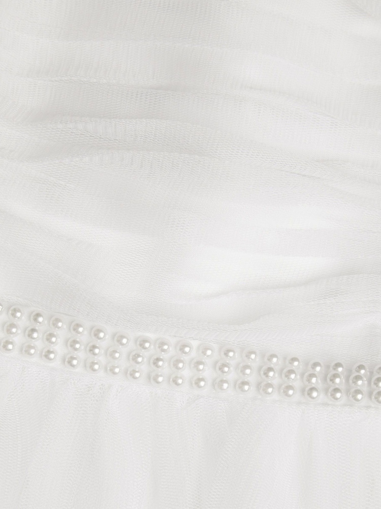 Vestido de tul con diseño de perlas para comunión Fleur de Monsoon - Imagen 4 de 4