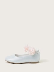 Monsoon Green Corsage Strap Ballet Flats - Image 1 of 3