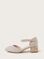 Monsoon Pointed Toe Glitter Two Part Heels - Image 2 of 3