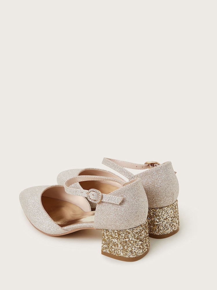 Monsoon Pointed Toe Glitter Two Part Heels - Imagen 3 de 3 Monsoon Pointed Toe Glitter Two Part Heels - Imagen 3 de 3