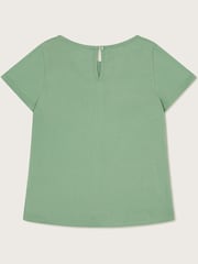 Monsoon Floral Garden Stamp 100% Cotton T-Shirt - صورة 3 من 4