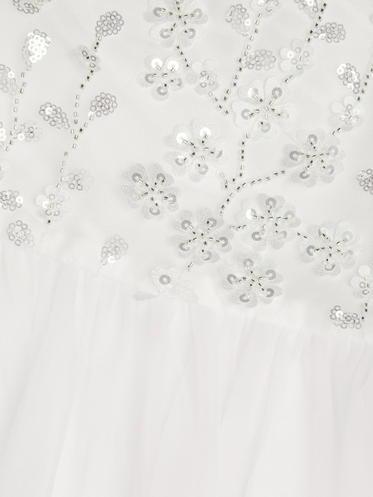 Monsoon Bella Sequin Flower Communion Dress - Imagen 4 de 4 Monsoon Bella Sequin Flower Communion Dress - Imagen 4 de 4