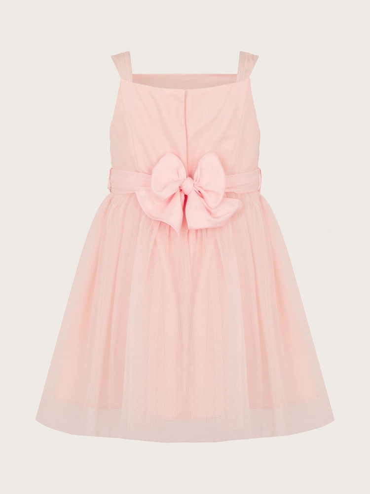 Monsoon Pink Baby Fleur Flower Belt Tulle Dress - Image 2 of 3