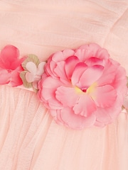 Monsoon Pink Baby Fleur Flower Belt Tulle Dress - Image 3 of 3