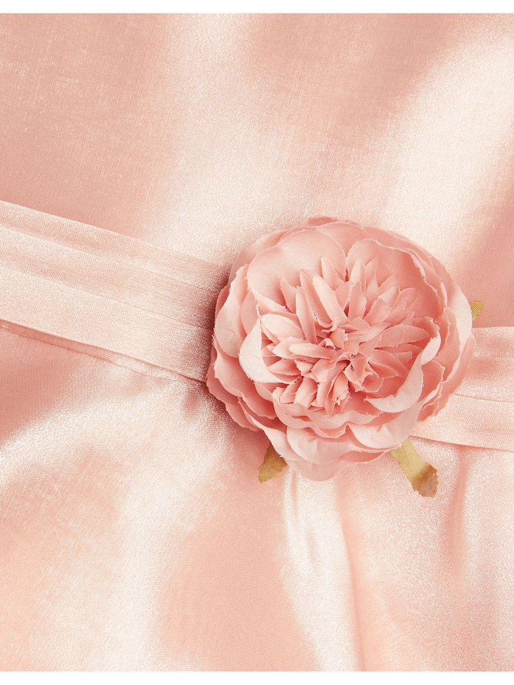 Monsoon Pink Olena Organza Ruffle Dress - Image 3 of 3