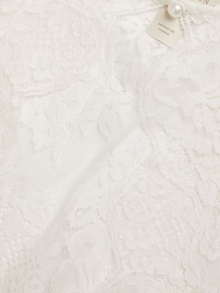 Monsoon Lola Lace Bridesmaid kratka jopa z enim gumbom - Slika 3 iz 3