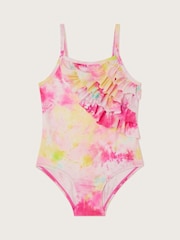 Monsoon Tie Dye Ruffle Swimsuit - صورة 1 من 3