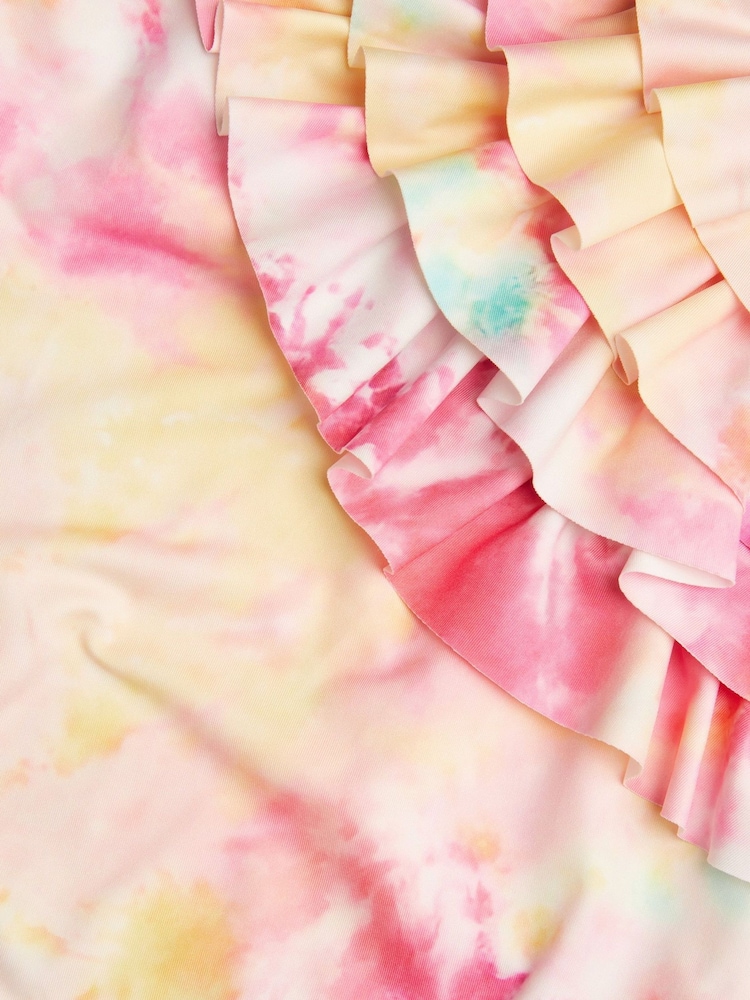 Monsoon Tie Dye Ruffle Swimsuit - صورة 3 من 3