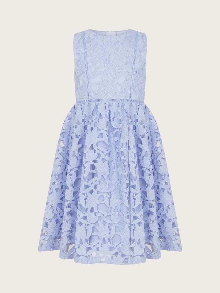 Monsoon Blue Kimberley Cutwork Lace Dress - Image 1 of 4