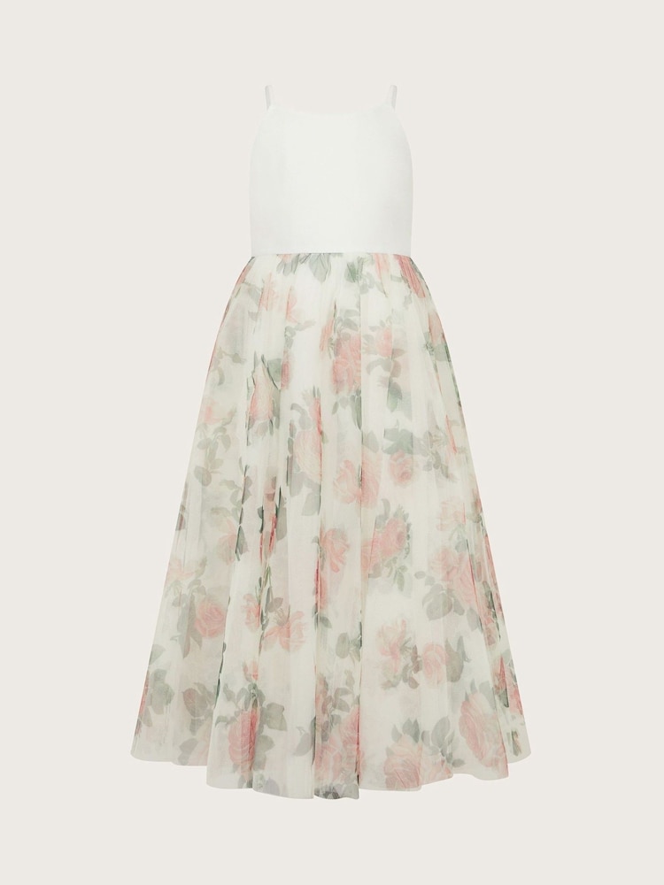 Monsoon Natural Alice Rose Print Maxi Dress - Image 1 of 3