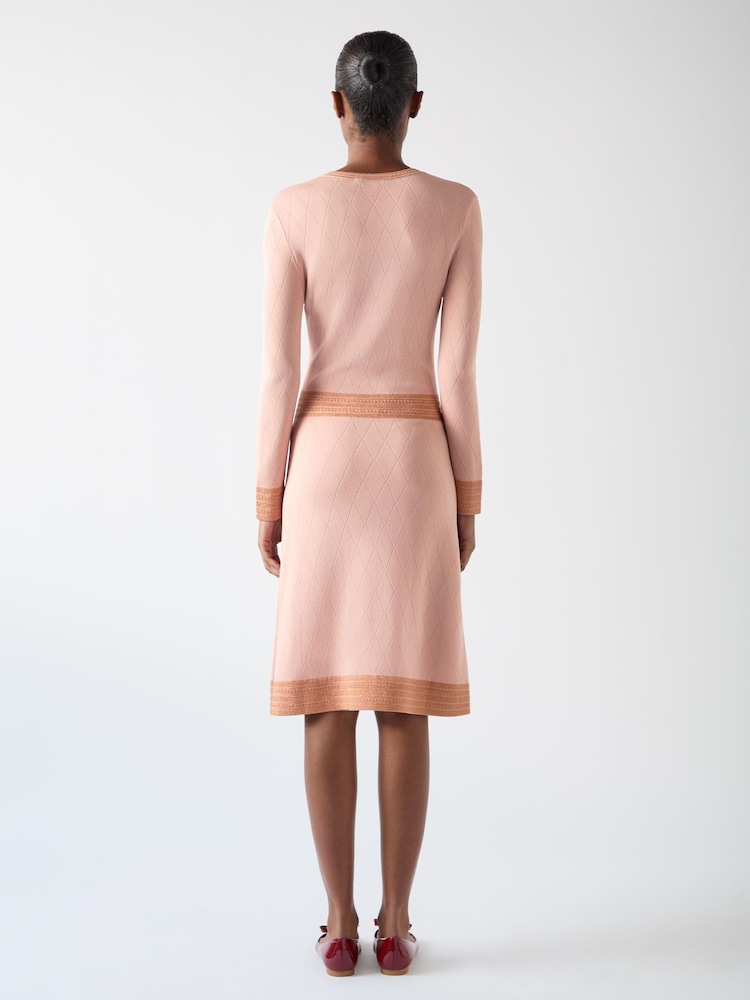 LK Bennett Mara Viscose Blend Pocket And Metallic Detail Knit Dress - Imagen 2 de 3 LK Bennett Mara Viscose Blend Pocket And Metallic Detail Knit Dress - Imagen 2 de 3