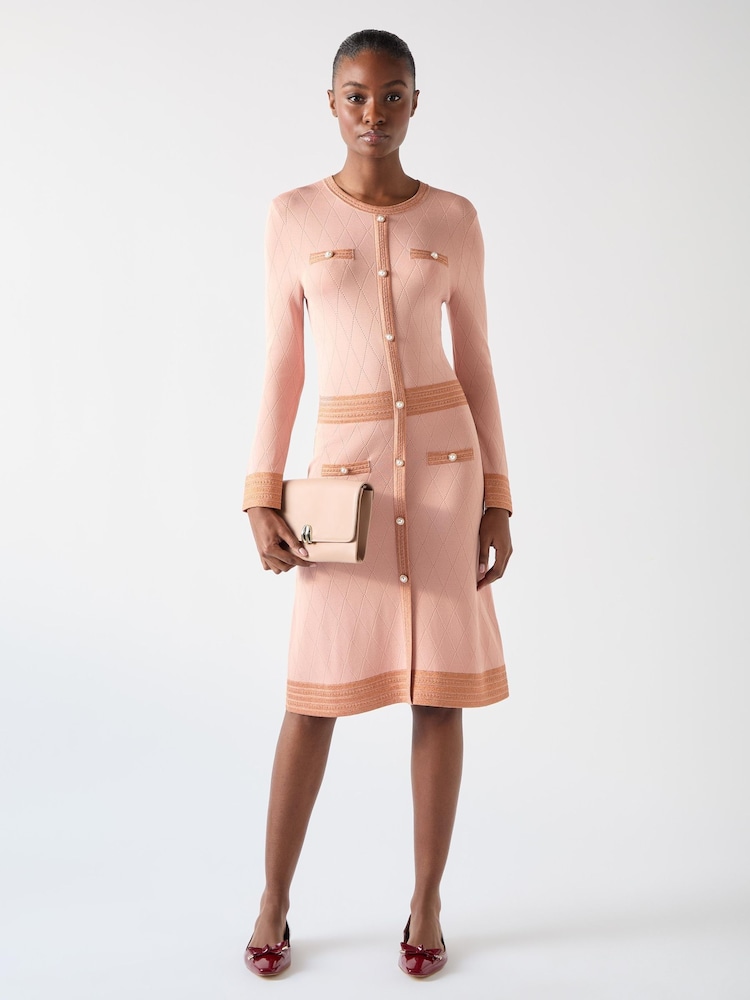 LK Bennett Mara Viscose Blend Pocket And Metallic Detail Knit Dress - Imagen 3 de 3 LK Bennett Mara Viscose Blend Pocket And Metallic Detail Knit Dress - Imagen 3 de 3