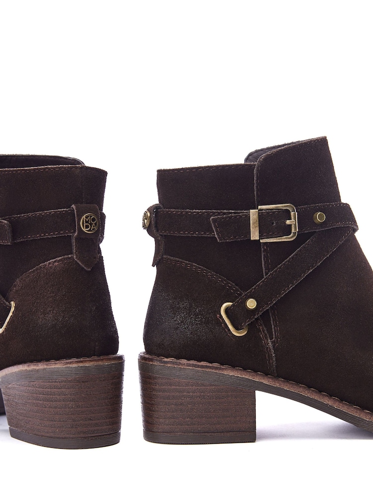 Moda In Pelle Orlena Cross Jodper Strap Ankle Boots - Image 4 of 4