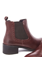 Moda in Pelle PERNILLA BROGUE DETAIL LEATHER CHELSEA BOOT - Image 4 of 4