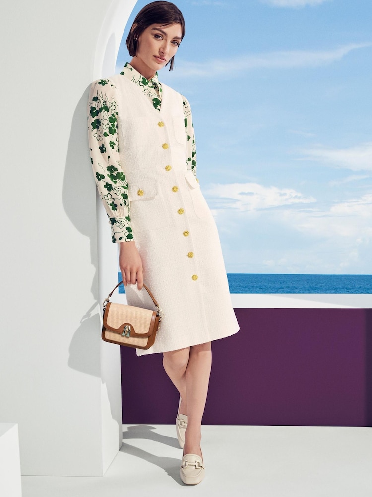 LK Bennett Vita Check Tweed Pocket Detail Dress - Bild 1 von 2 LK Bennett Vita Check Tweed Pocket Detail Dress - Bild 1 von 2