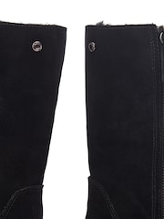 Moda in Pelle Picenza Outside Zip Faux Fur Black Boots - Image 4 of 4