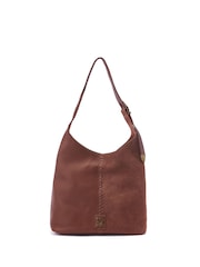 Moda in Pelle Ava Whipstitch Detail Leather Suede Mix Tote Bag - Image 2 of 4