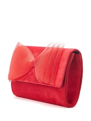 Moda In Pelle Hayzel Bow Detail Clutch Bag - Image 2 of 4