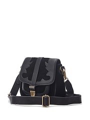 Moda In Pelle Alyson Western Leather Suede Cross Body Bag - Image 2 of 4