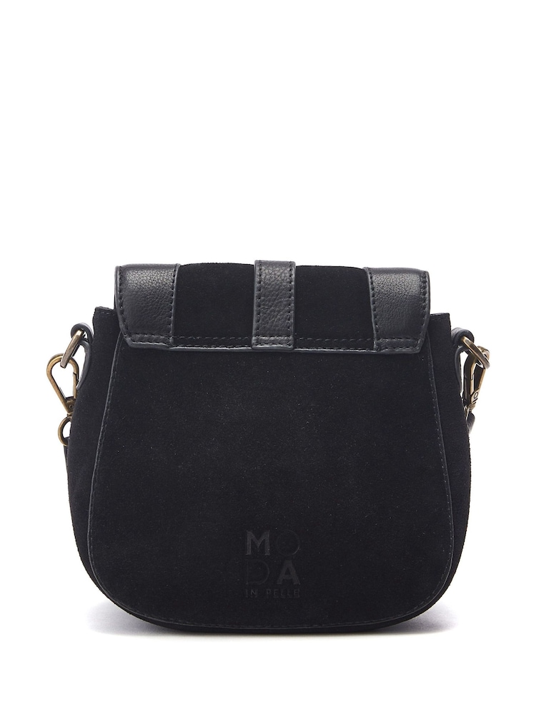 Moda In Pelle Alyson Western Leather Suede Cross Body Bag - Image 3 of 4