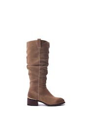 Moda in Pelle Raissa Long Rouched Boots - Image 1 of 4