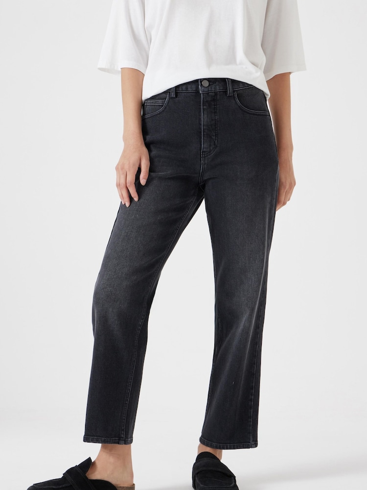 Hush Black Rowan Straight Crop Jeans - Image 1 of 5