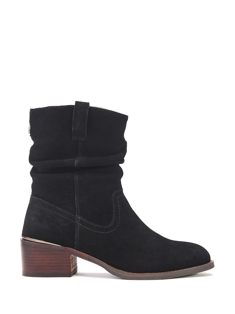 Moda in Pelle Oaissa Rouched Ankle Boots - Image 1 of 4