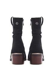 Moda in Pelle Oaissa Rouched Ankle Boots - Image 3 of 4