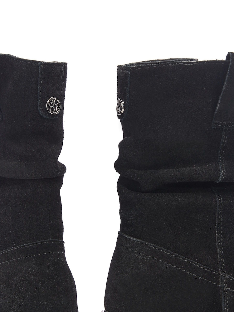 Moda in Pelle Oaissa Rouched Ankle Boots - Image 4 of 4