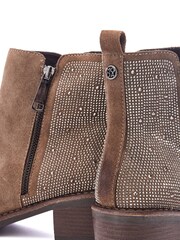 Moda in Pelle Oriane Glitz Back Casual Ankle Brown Boots - Image 4 of 4