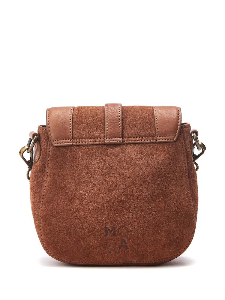 Moda In Pelle Alyson Western Leather Suede Cross Body Bag - Image 2 of 4 Moda In Pelle Alyson Western Leather Suede Cross Body Bag - Image 2 of 4