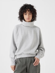Hush Grey Cowl Neck Sweatshirt - Image 1 of 4