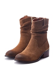 Moda in Pelle Oaissa Rouched Ankle Boots - Image 2 of 4
