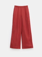 Hush Orange Mabel Fluid Wide Leg Crinkle Trousers - Image 5 of 5