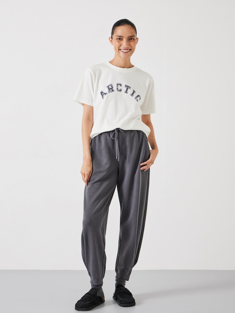 Hush White Arctic Graphic 100% Cotton T-Shirt - Image 2 of 5