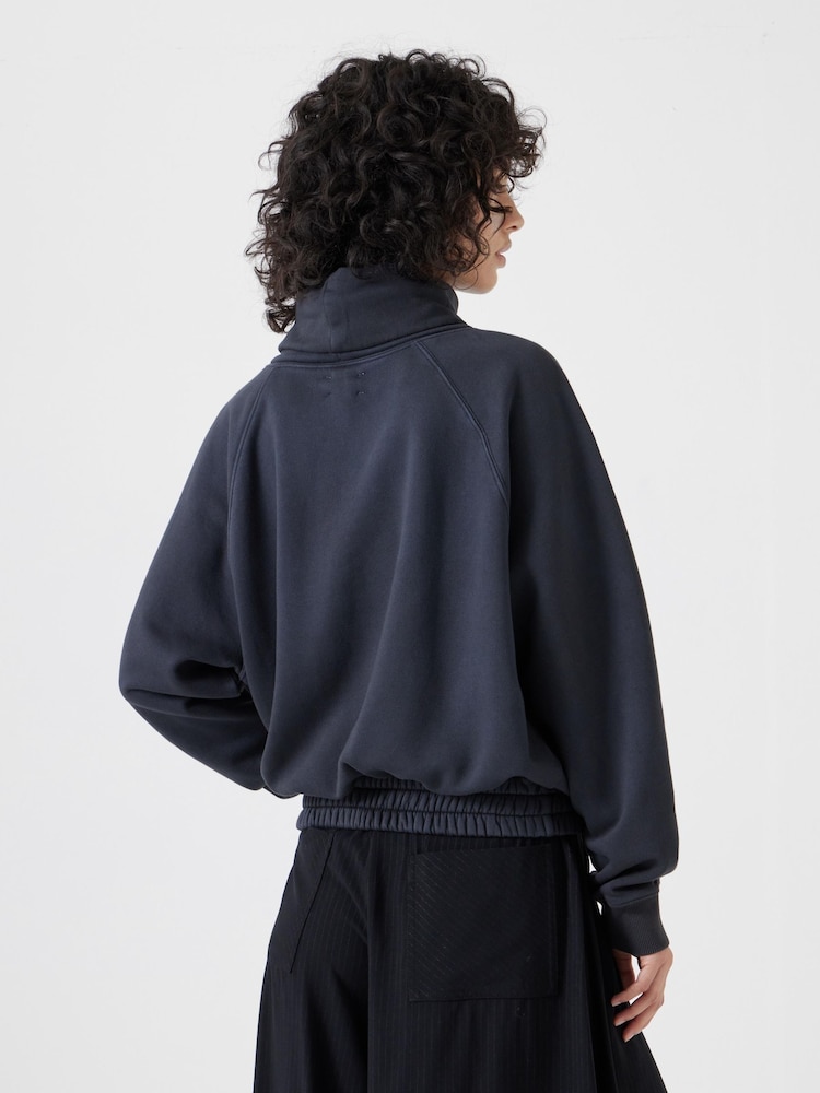 Hush Blue Cowl Neck Sweatshirt - Image 2 of 5