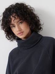 Hush Blue Cowl Neck Sweatshirt - Image 3 of 5