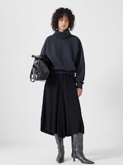 Hush Blue Cowl Neck Sweatshirt - Image 4 of 5