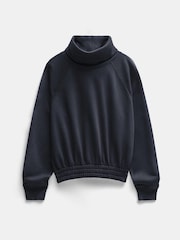 Hush Blue Cowl Neck Sweatshirt - Image 5 of 5