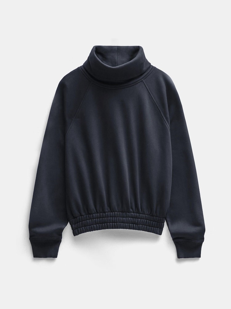 Hush Blue Cowl Neck Sweatshirt - Image 5 of 5