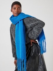 Hush Blue Winter Aspen 100% Cotton Scarf - Image 1 of 3