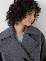 Hush Grey Pure Wool Double Lapel Jacket - Image 4 of 5