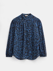 Hush Blue Printed Long Sleeve Top - Image 5 of 5