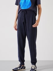Hush Blue Daisy Merino Wool Joggers - Image 1 of 5
